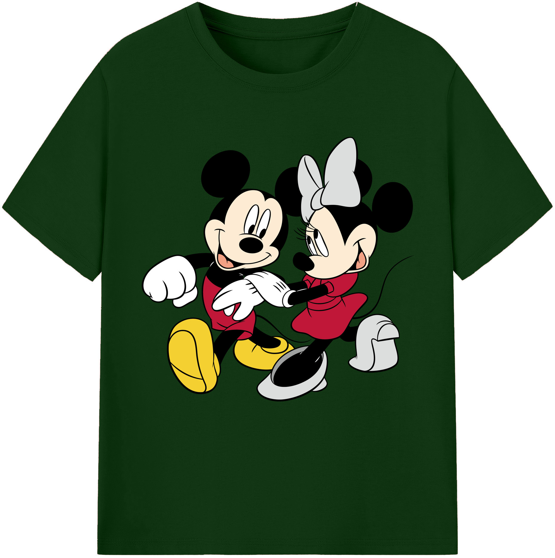 （画像用） ミッキーマウス Mickey Mouse 綿100％半袖Tシャツ（フロントプリント）